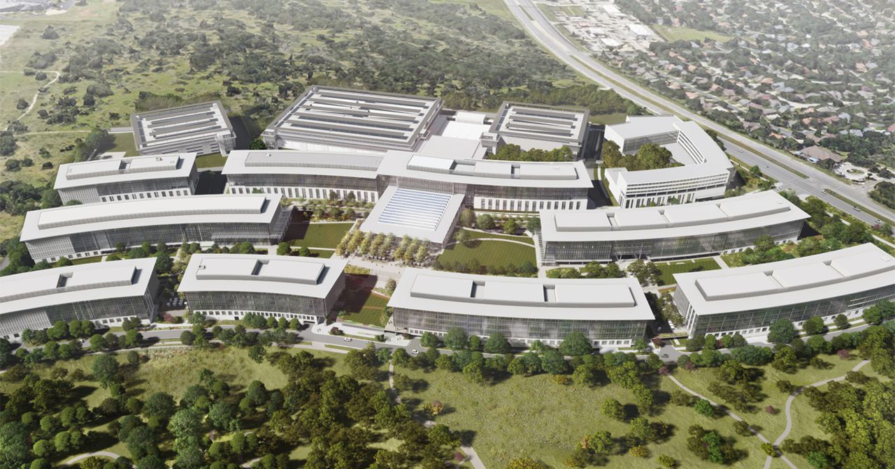 Apple's new 1 billion USD facility in Austin, Texas. Image via Apple.