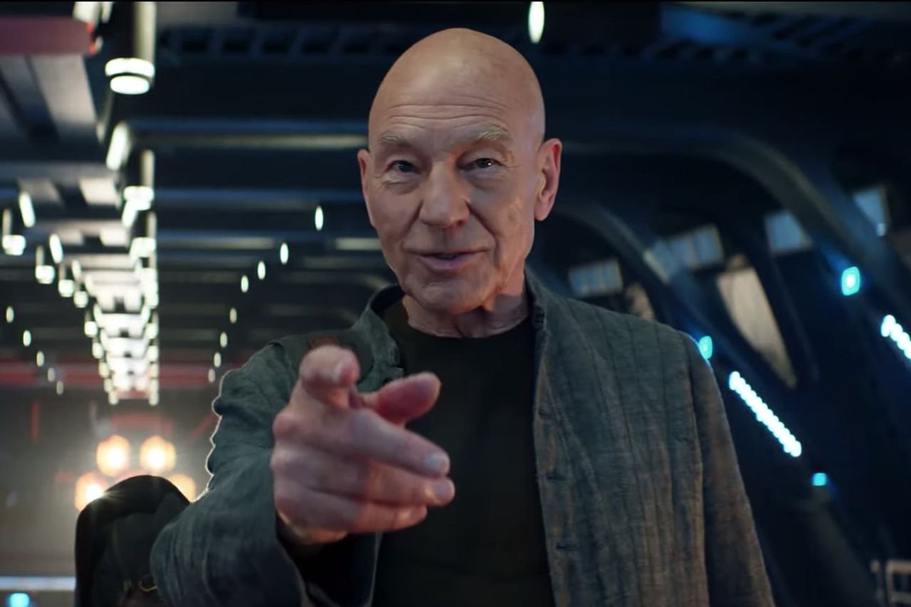 Star Trek: Picard is available to watch for free on YouTube for a limited time. Image via The Verge.