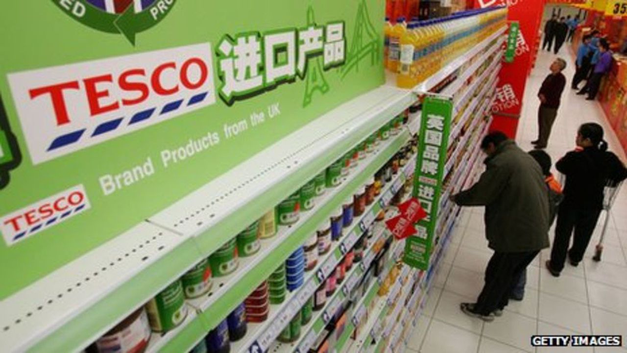 UK retail giant Tesco exits from China, sellings business to state-operated partner firm. Image via Getty Images.