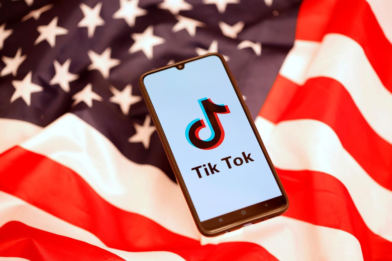 Tiktok banned on government devices by US Navy due to security concerns. Image via Reuters.
