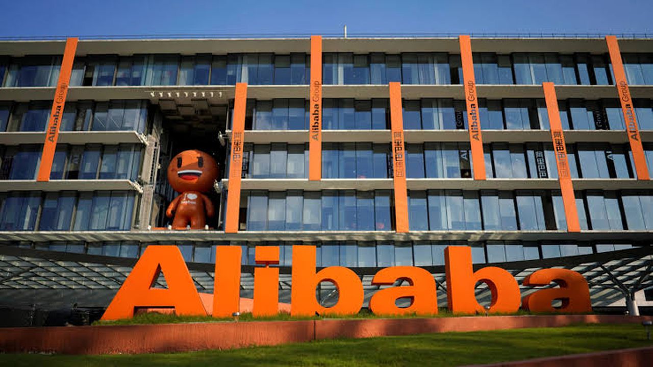 Shares of Chinese e-commerce giant Alibaba surged on Tuesday, Image via Reuters