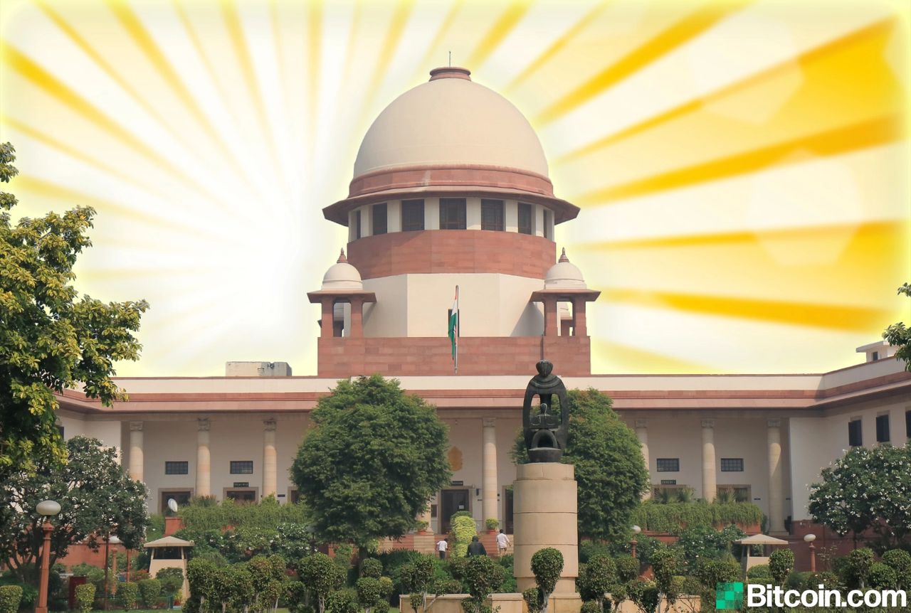 Court overrules Indian Reserve Bank's ban on cryptocurrency trading. Image via Bitcoin News.