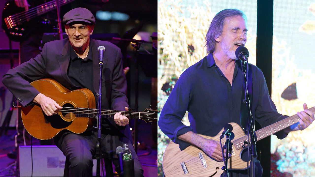 James Taylor releases new album "American Standard", announces tour with Jackson Browne. Image via Getty Images.