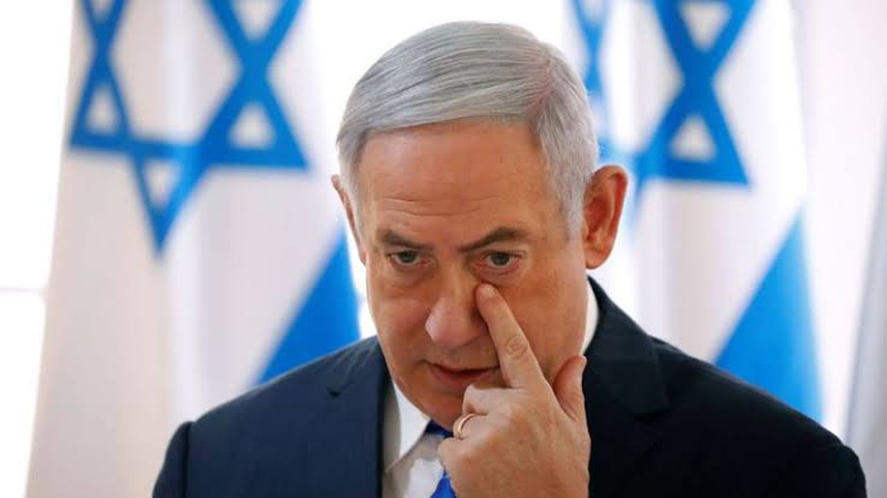 Benjamin Netanyahu becomes the first sitting Israeli Prime Minister to be charged with bribery, Image via Sky News