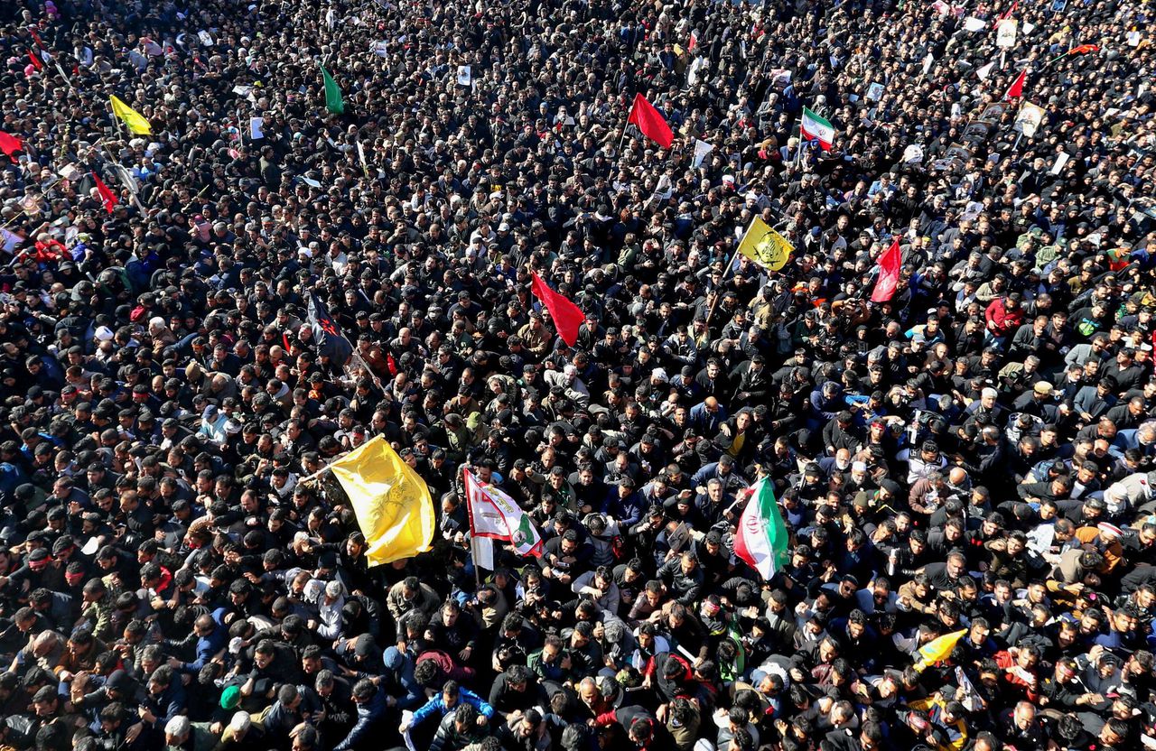 Iran strikes back at US bases in Iraq to avenge killing of top military official. Image via New York Times.