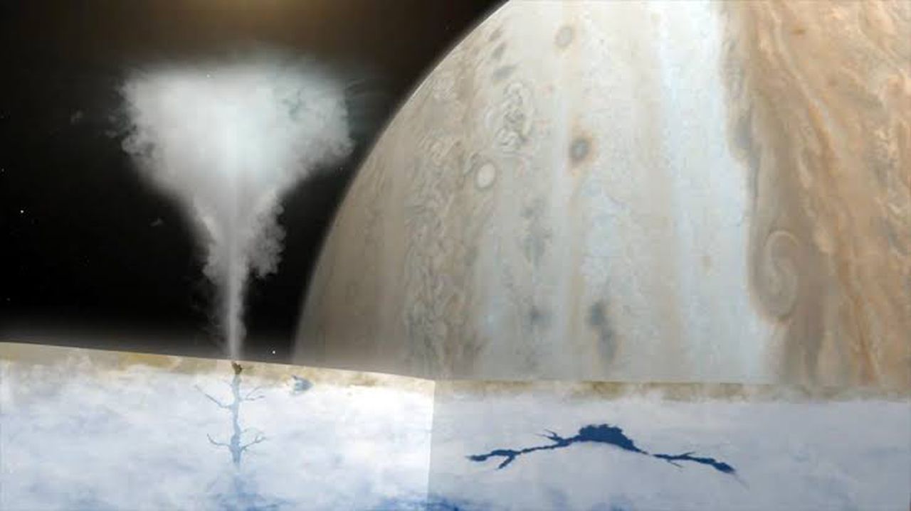 Europa may contain all the ingredients necessary for life, image via JPL