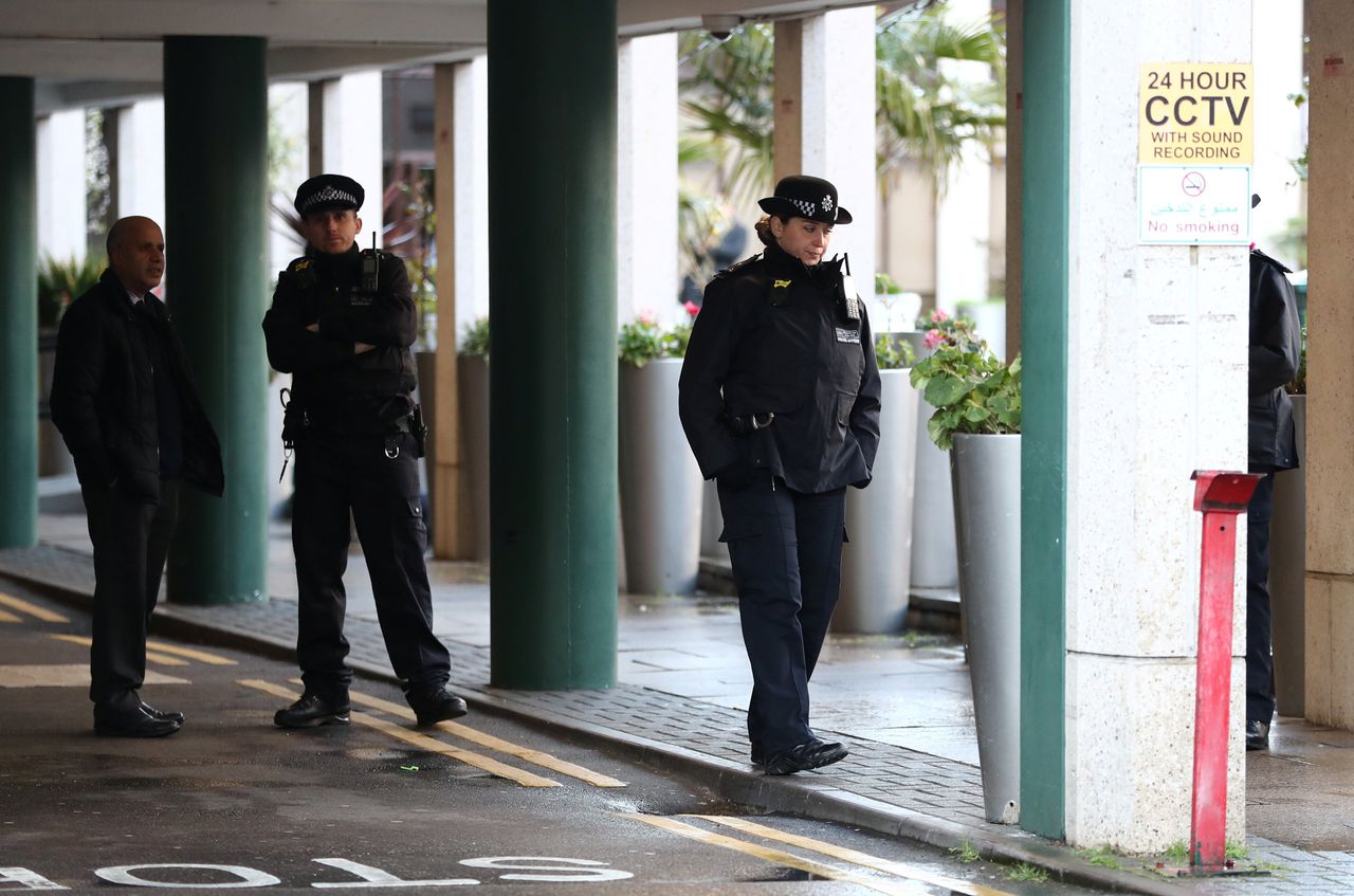 Man arrested on suspicion of attempted murder in London mosque attack. Image via Reuters.