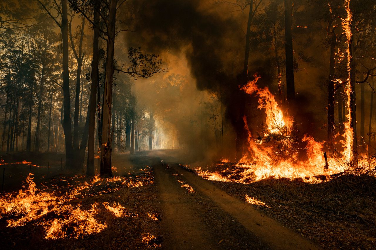 Firefighting resources are spreading thin as the fires show no sign of stopping. Image via New York Times.