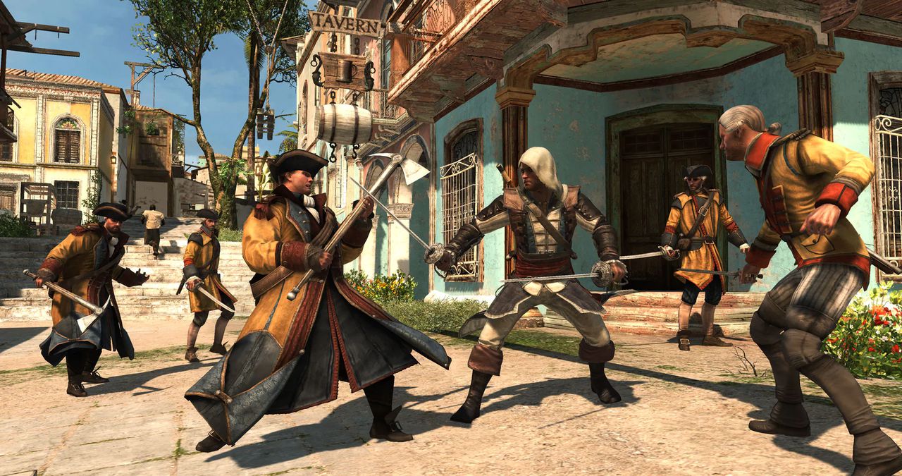 Assassin's Creed: The Rebel Collection features Black Flag, popular for its unique naval combat and sea-faring story. Image via Ubisoft.