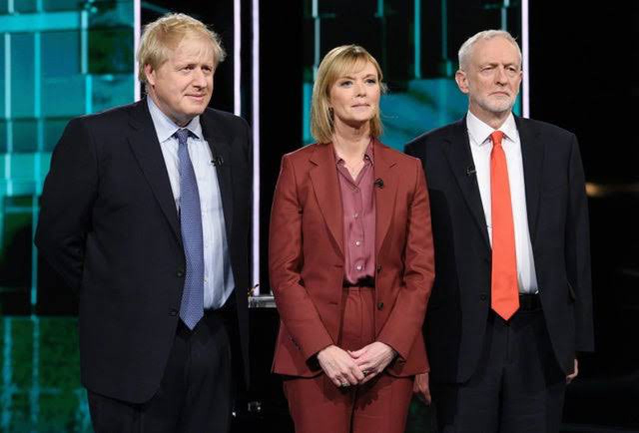 Boris Johnson and Jeremy Corbyn clashed over Brexit in the first TV debate, Image via ITV