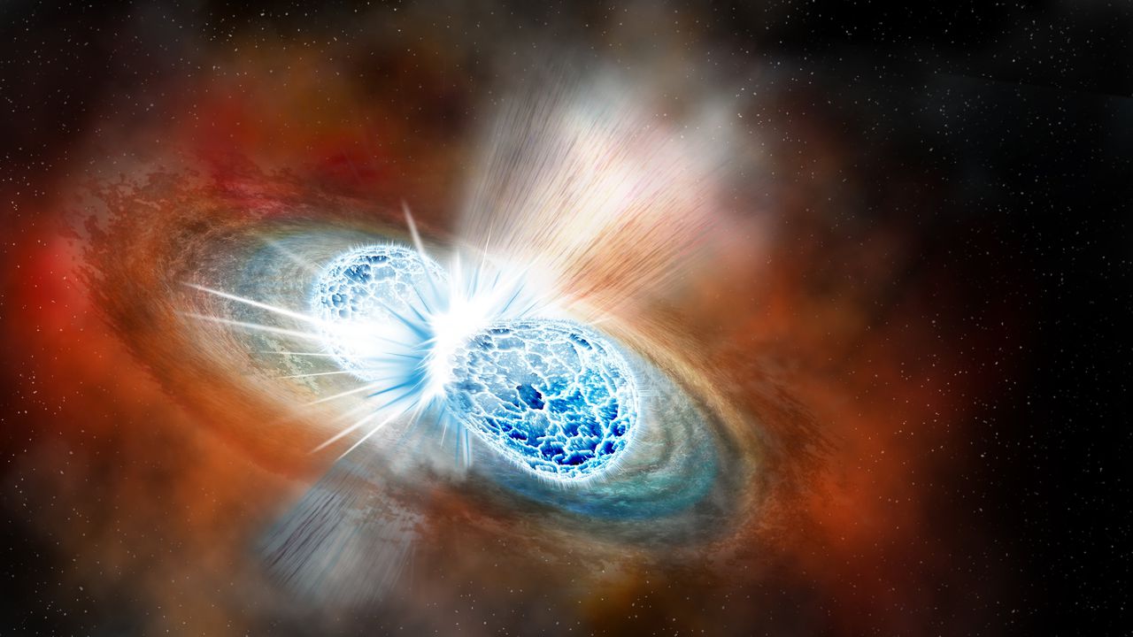 LIGO detects another neutron star collision, but no flashes of light, confusing scientists about collision's coordinates. Image via New York Times.