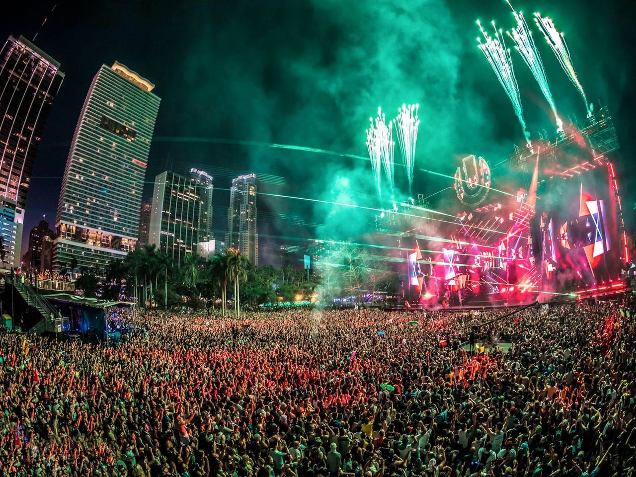 Miami's Ultra Music Festival is the first of major US music events to be canceled due to the coronavirus outbreak. Image via OZ EDM.