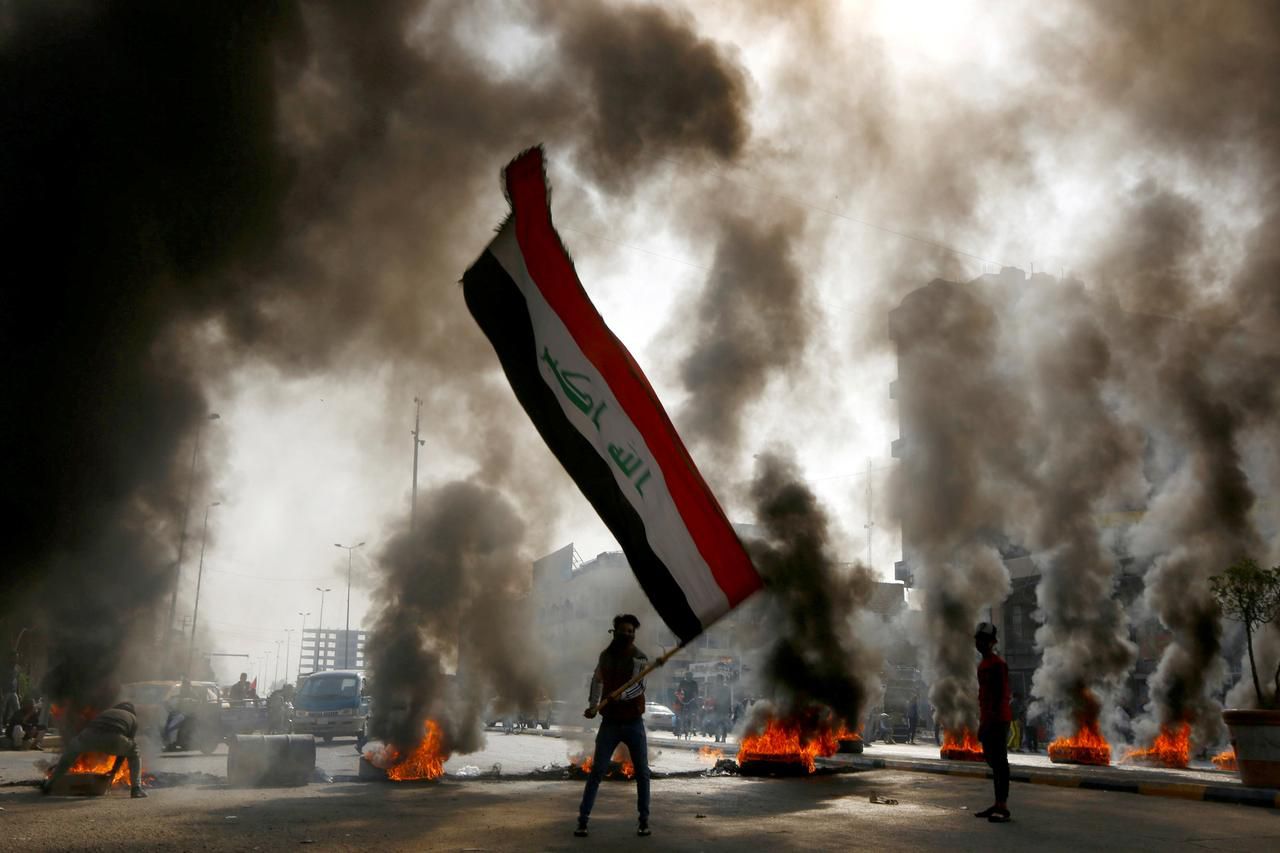 Anonymous gunmen have killed 20 protesters in a fresh wave of violence in Iraqi capital Baghdad. Image via Reuters.