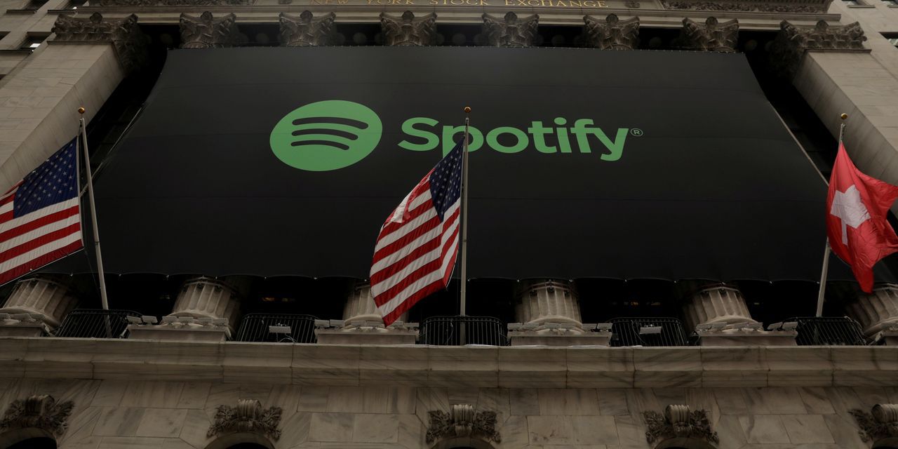 Spotify will suspend political advertising on its music streaming service in 2020. Image via Wall Street Journal.