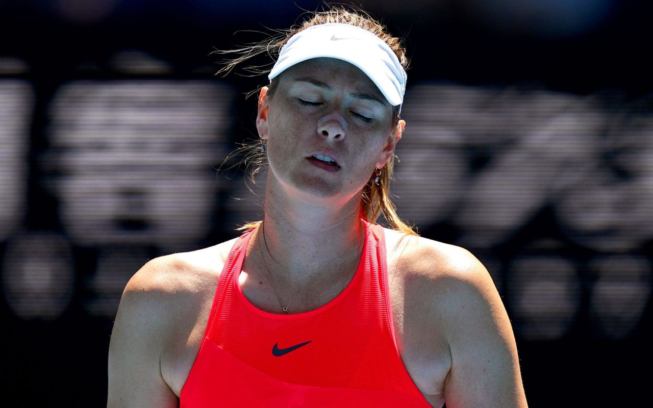 Maria Sharapova suffers humiliating first round defeat at Australian Open. Image via Telegraph.