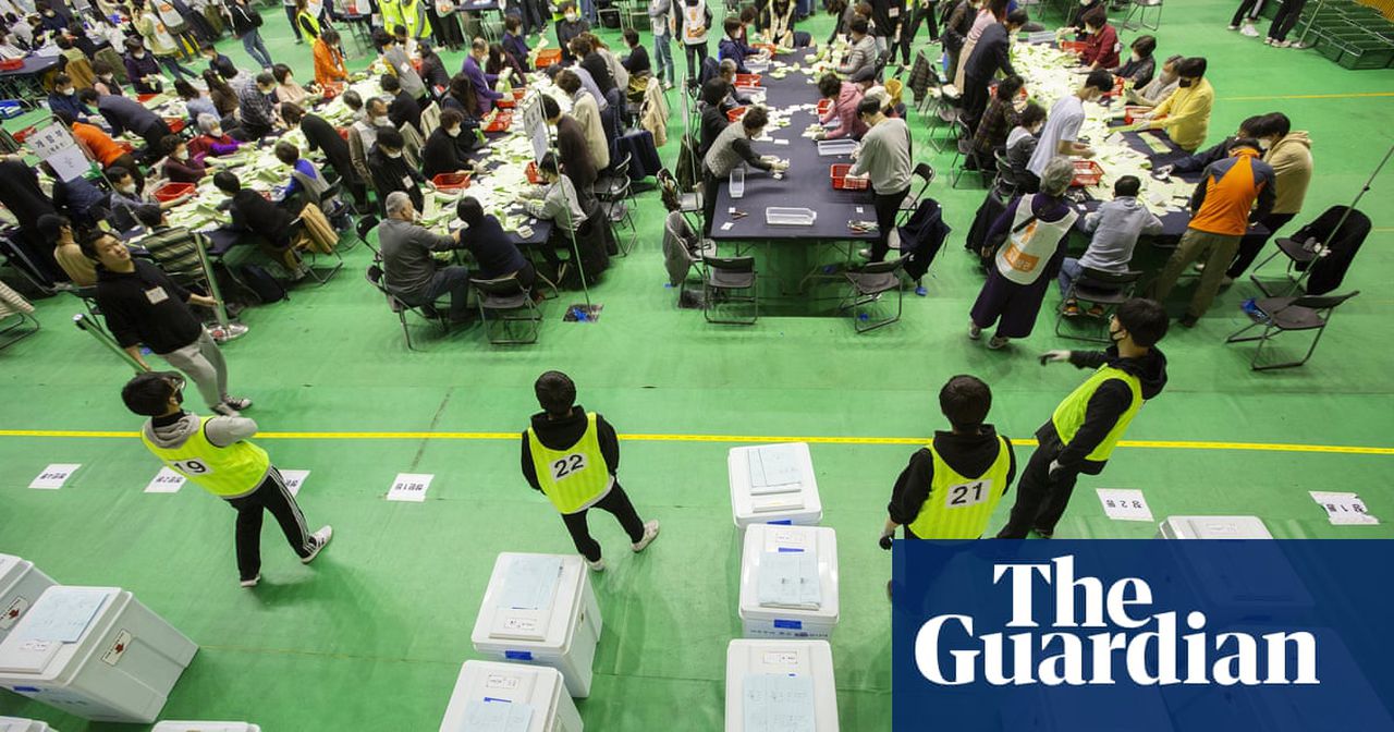 South Korea's ruling party wins election landslide amid coronavirus outbreak