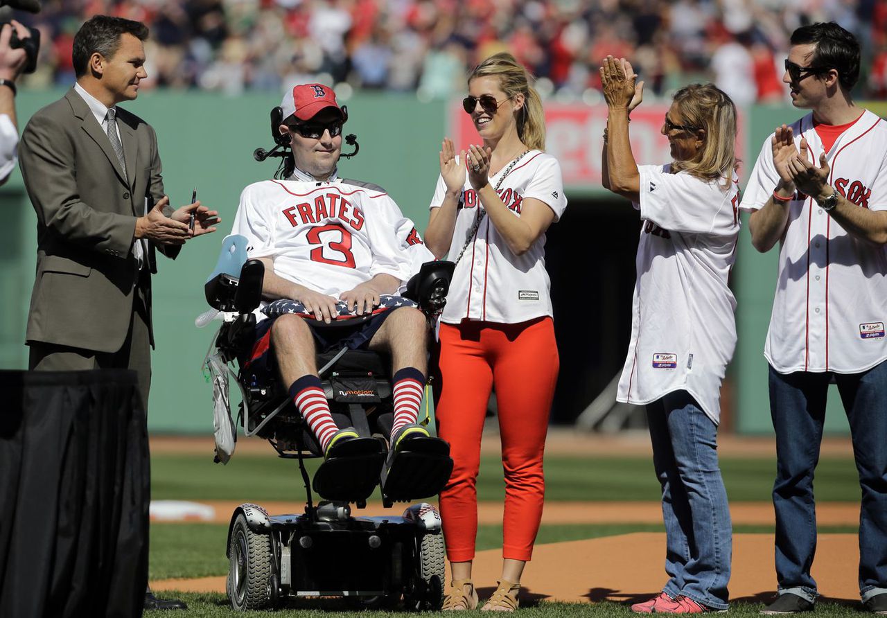 Pete Frates, baseball player who inspired the ALS ice bucket challenge, has passed away at 34. Image via Boston Globe.