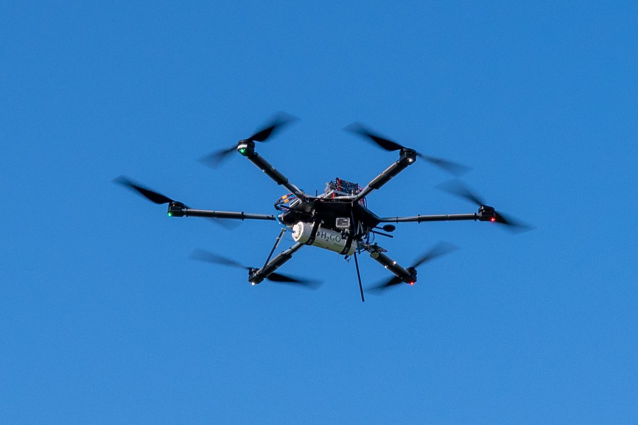 H2Go Power pioneers drones using groundbreaking hydrogen storage technology. Image via H2Go Power.