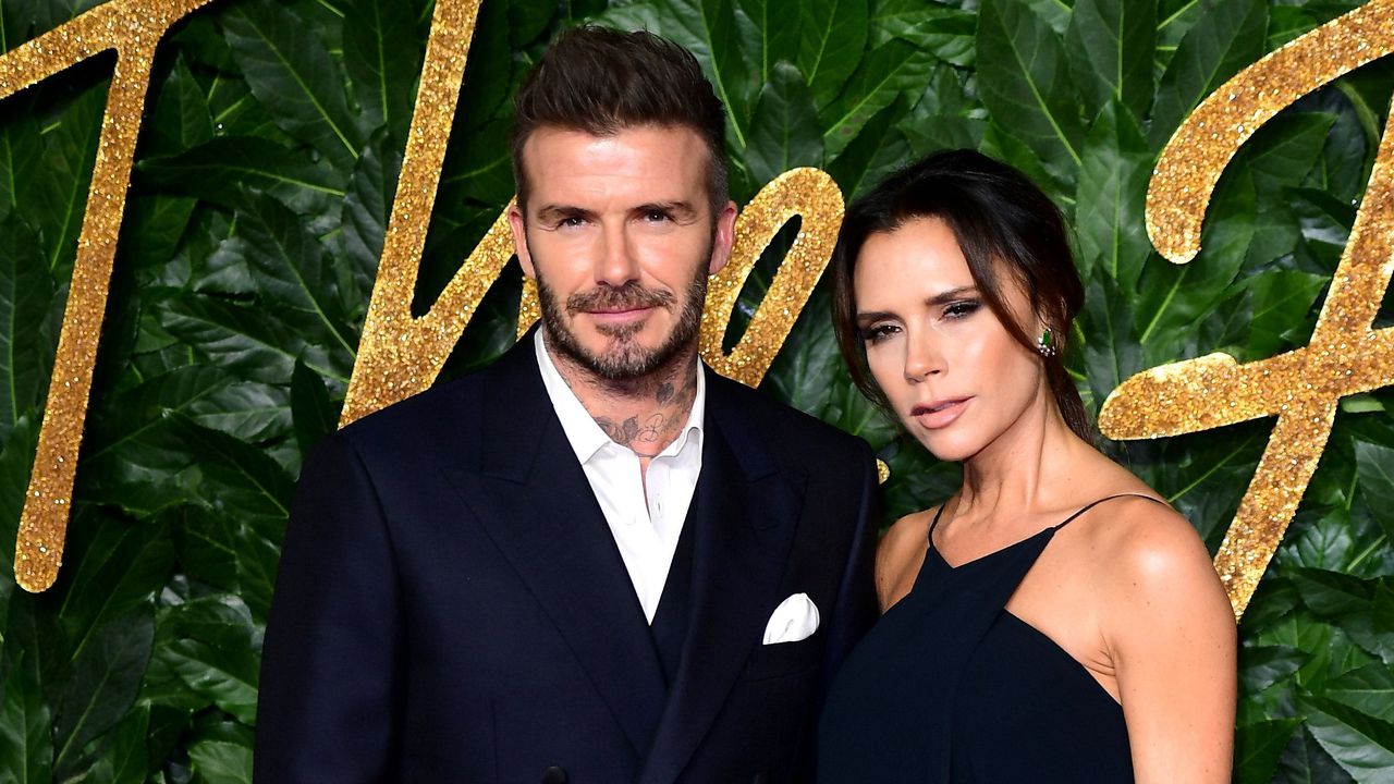 David Beckham reveals he kept a souvenir from the first time he met his wife and former Spice Girl Victoria. Image via Yahoo News.