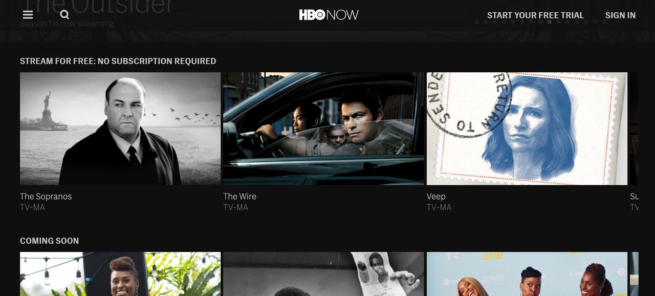 HBO makes hundreds of hours of content free for streaming. Image via Variety.