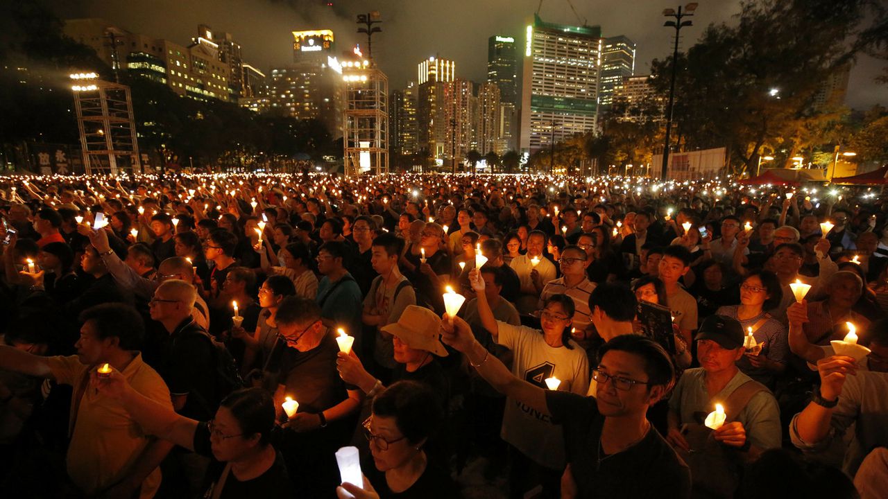 Hong Kong Police Block Tiananmen Square Vigil, Citing Coronavirus Concerns