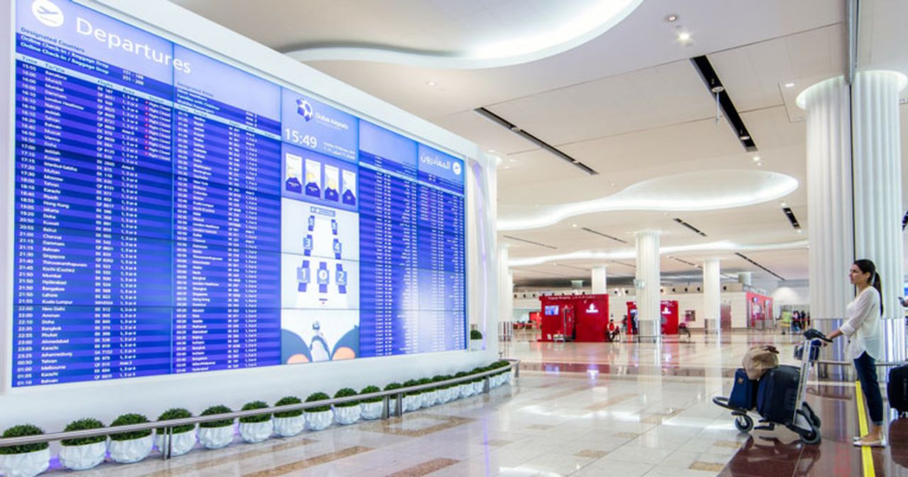 Dubai Airport confirmed a significant drop in passengers