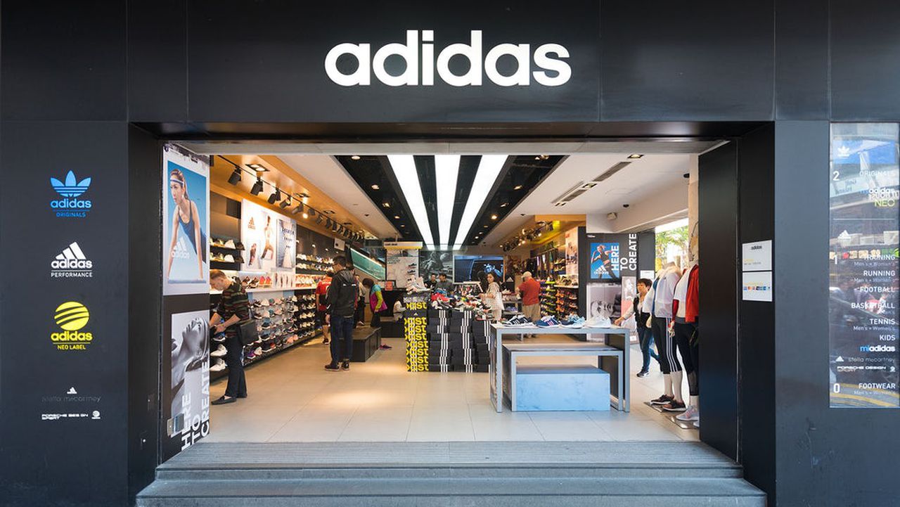 Plunging sales of Adidas