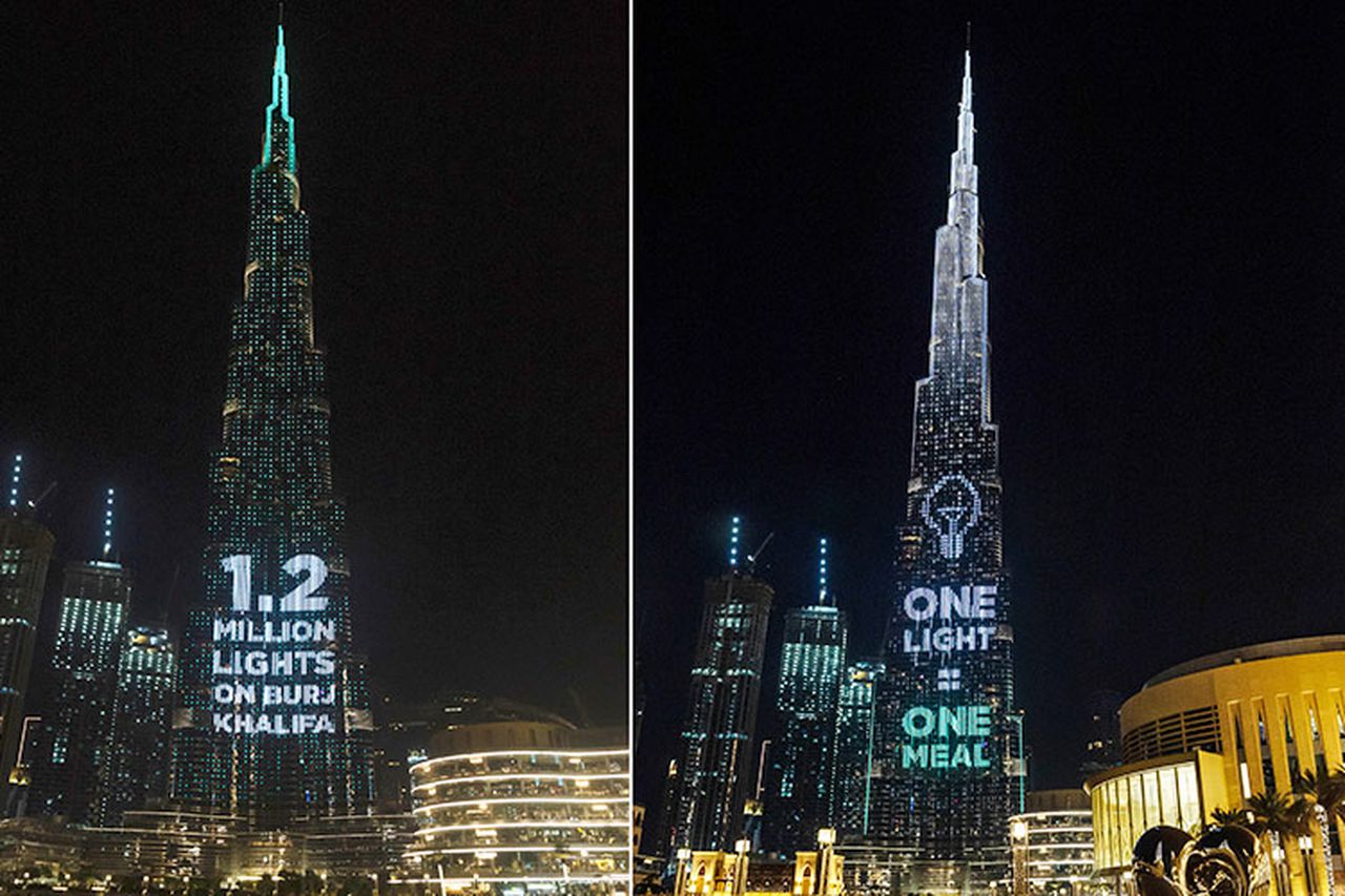 Burj Khalifa gets 1.2 million donation meals in World’s Tallest Donation Box campaign