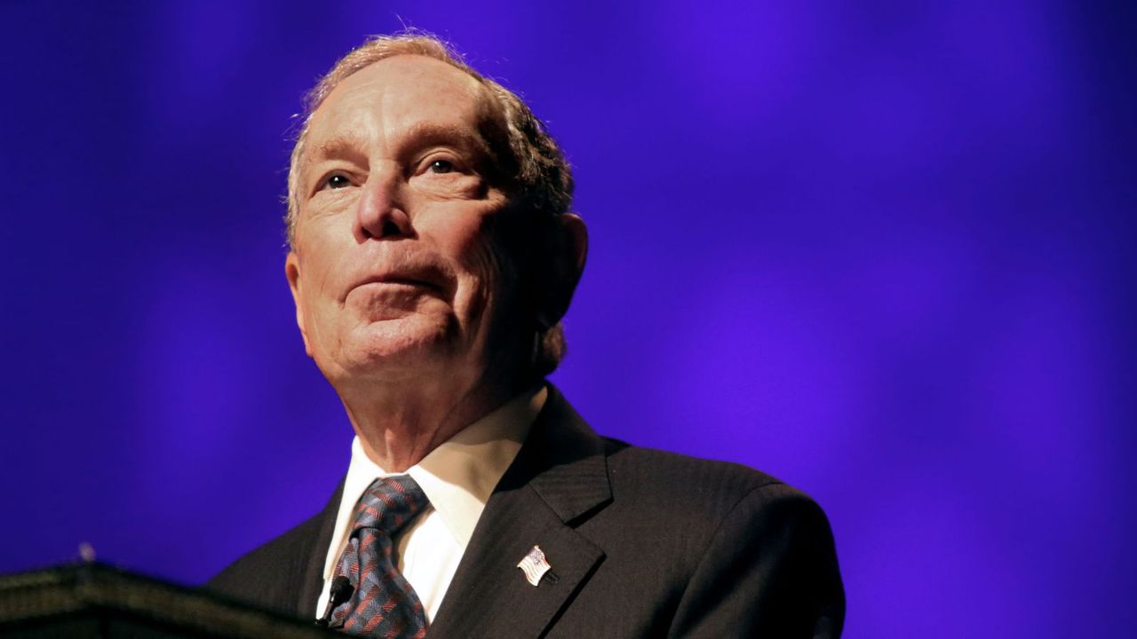 Bloomberg jumps into bid for Democratic nomination. Image via Sky News.