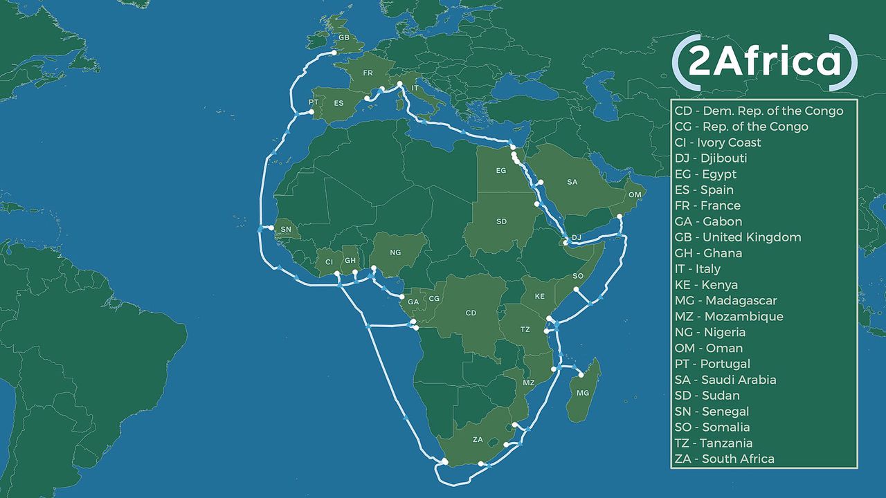 2Africa, Facebook’s Africa project to connect 1 billion people