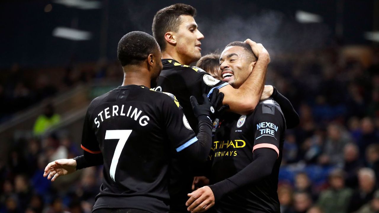 Manchester City had a relaxed win against Burnley, with the final tally at 4-1. Image via ESPN.