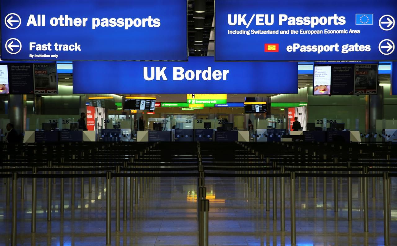 Europeans will no longer have free entry into the UK, image via Reuters