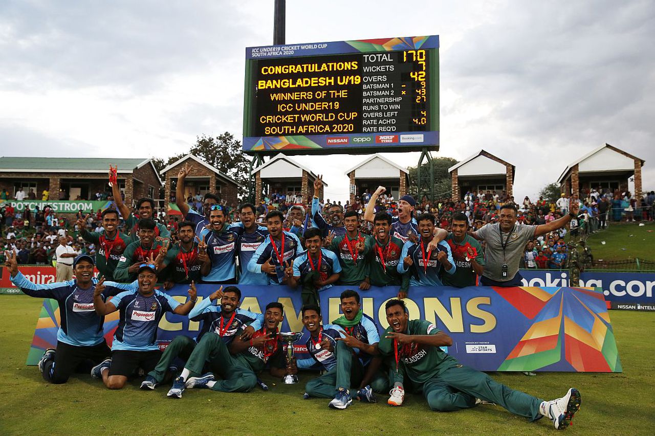 Bangladesh defeat India to win first U-19 World Cup. Image via AFP.
