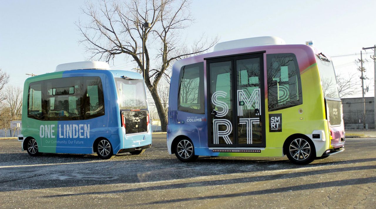 The shuttles will travel over a 3 mile route, image via Smart Colombus
