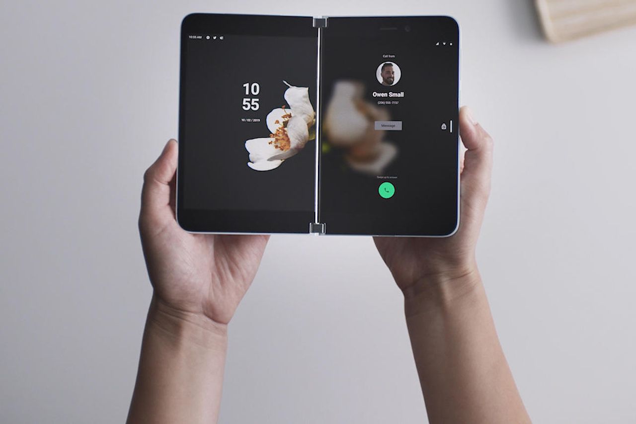 Microsoft is working on two different dual screen devices, image via Microsoft