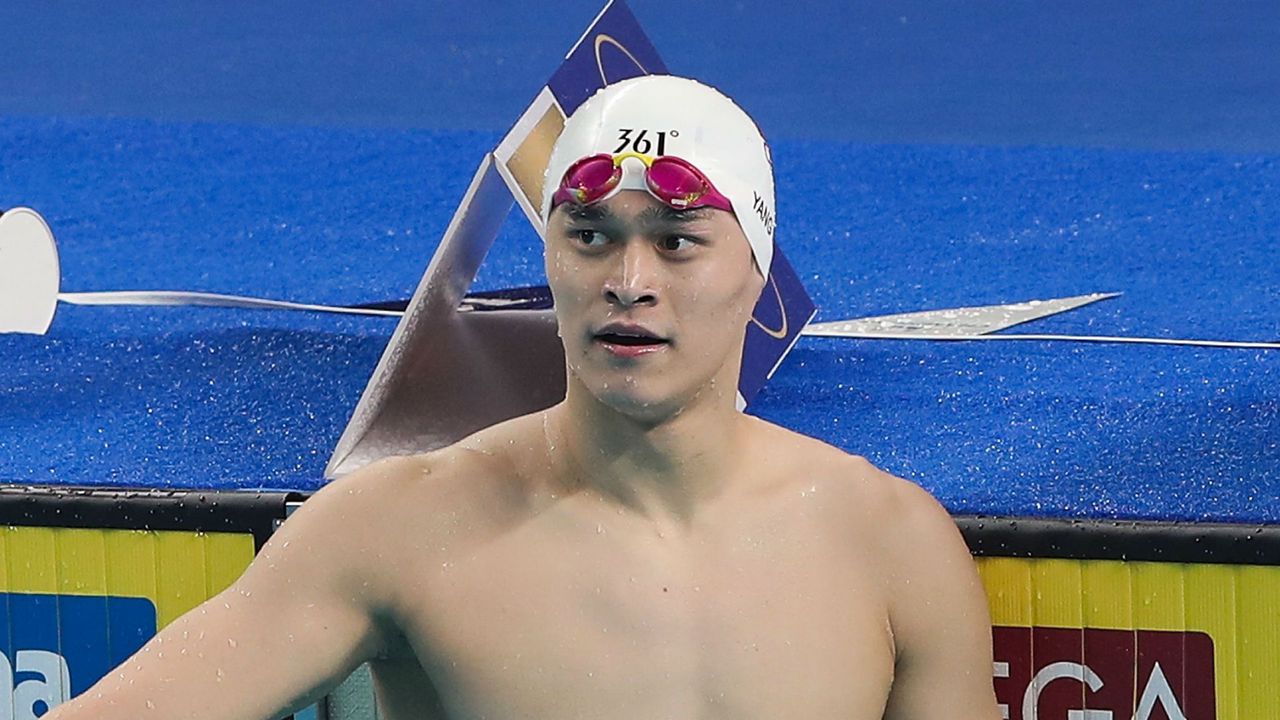 Chinese three-time Olympic champion swimmer Sun Yang banned for eight years over anti-doping scandal. Image via Yahoo News.