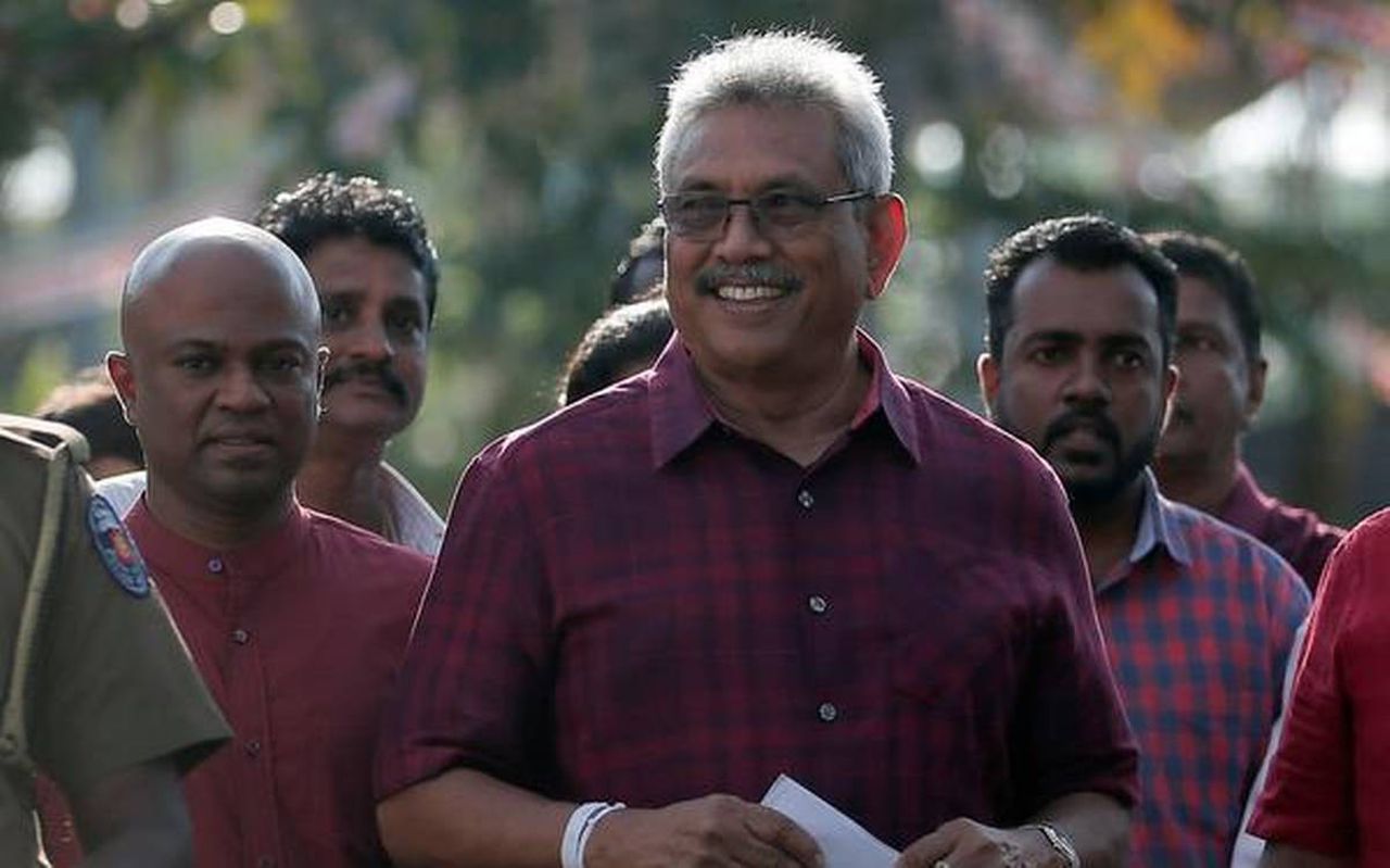Ex-defense chief Rajapaksa bags presidential vote. Image via Reuters.