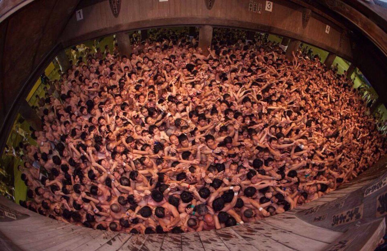 Japan’s weird Naked Festival attracted more than 10,000 people