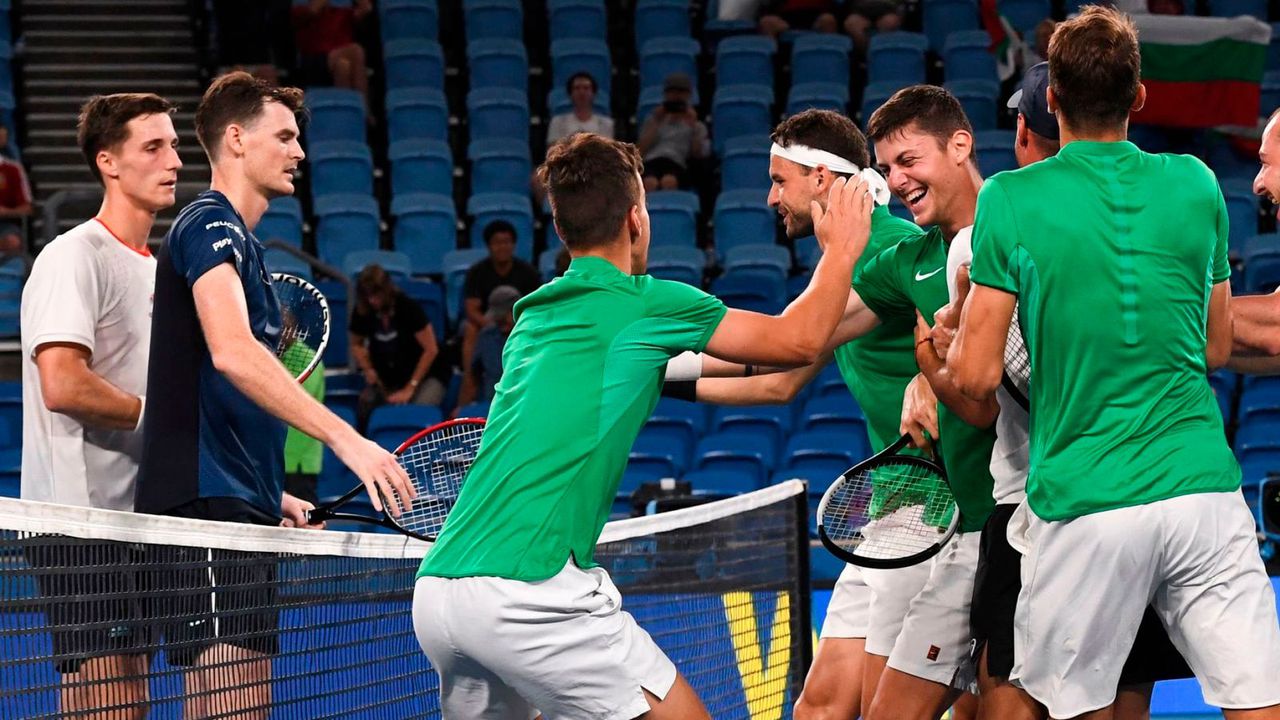 Britain's team loses opening round match-up against Bulgaria with defeat in doubles. Image via Fullsports.