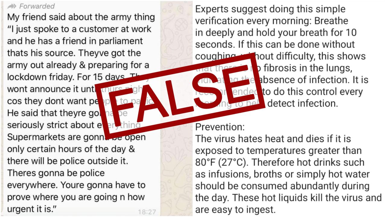 UK government to curb coronavirus misinformation on social media. Image via ITV Hub.