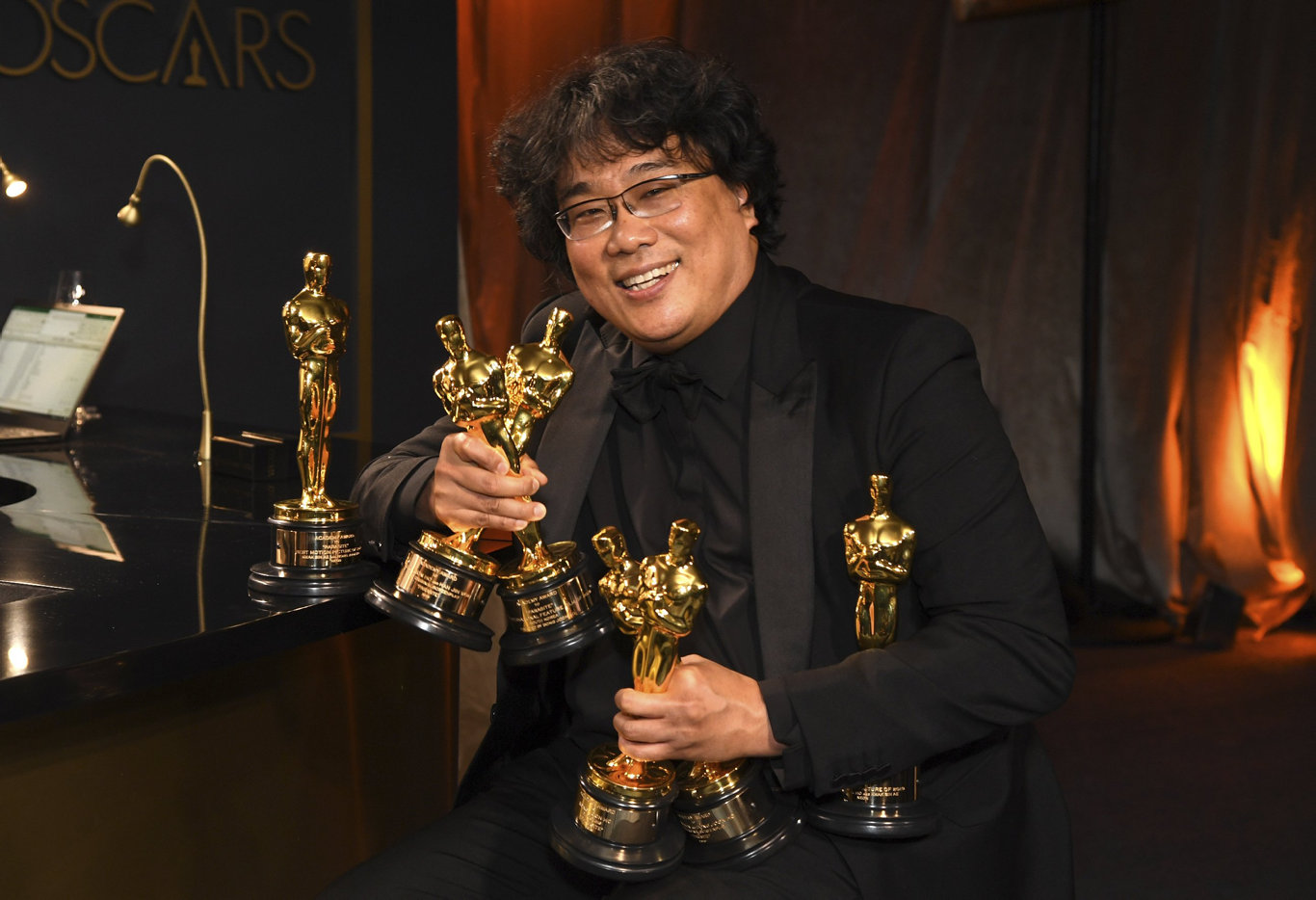 Parasite was the first foreign film to win the Best Picture award at the Oscars, image via AP