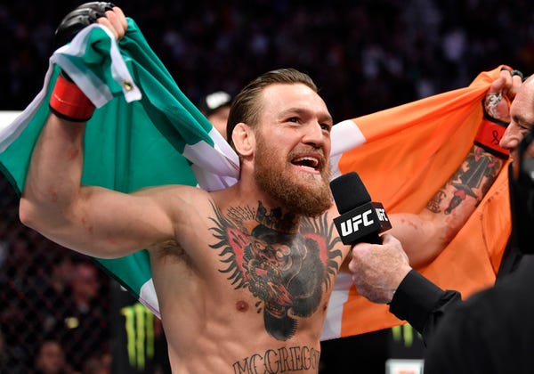 "I'm the second greatest MMA fighter of all time," says Conor McGregor
