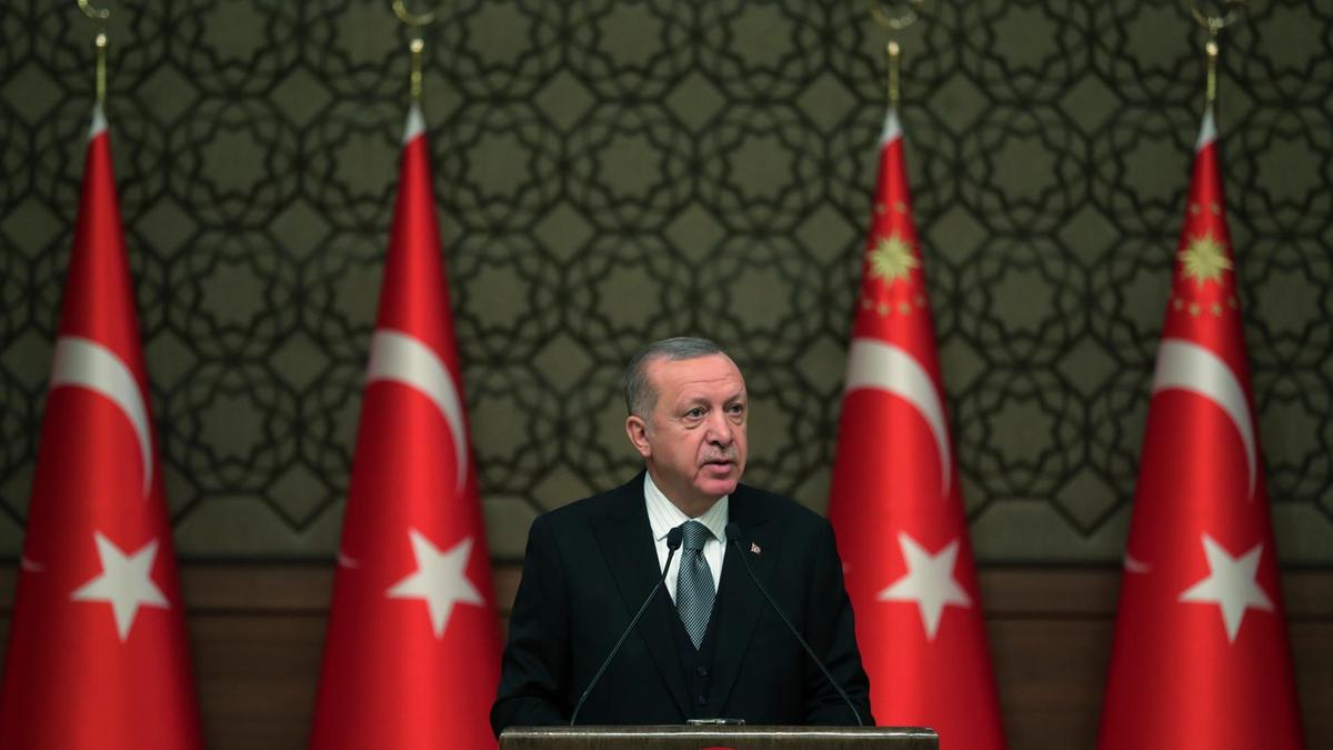 Erdogan announces Turkish military will soon deploy in Libya. Image via AP.