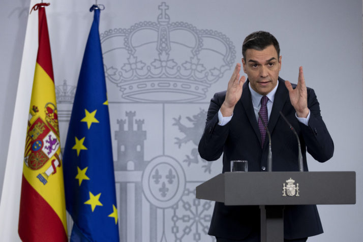 Spanish Prime Minister Pedro Sánchez extended lockdown