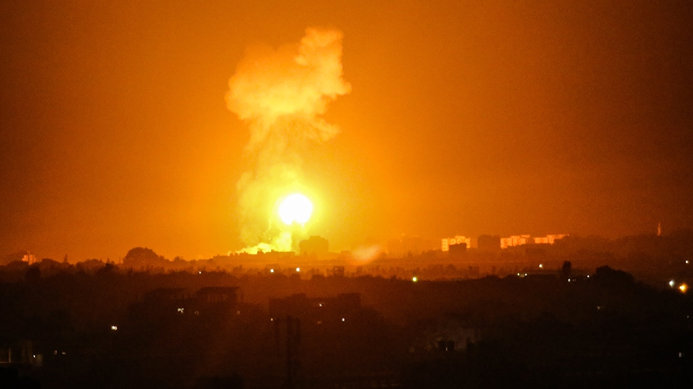 Israel carries out air strike on Gaza over balloon bombs, rockets