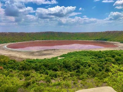 India’s 50,000-year-old lake turned pink and no one knows why