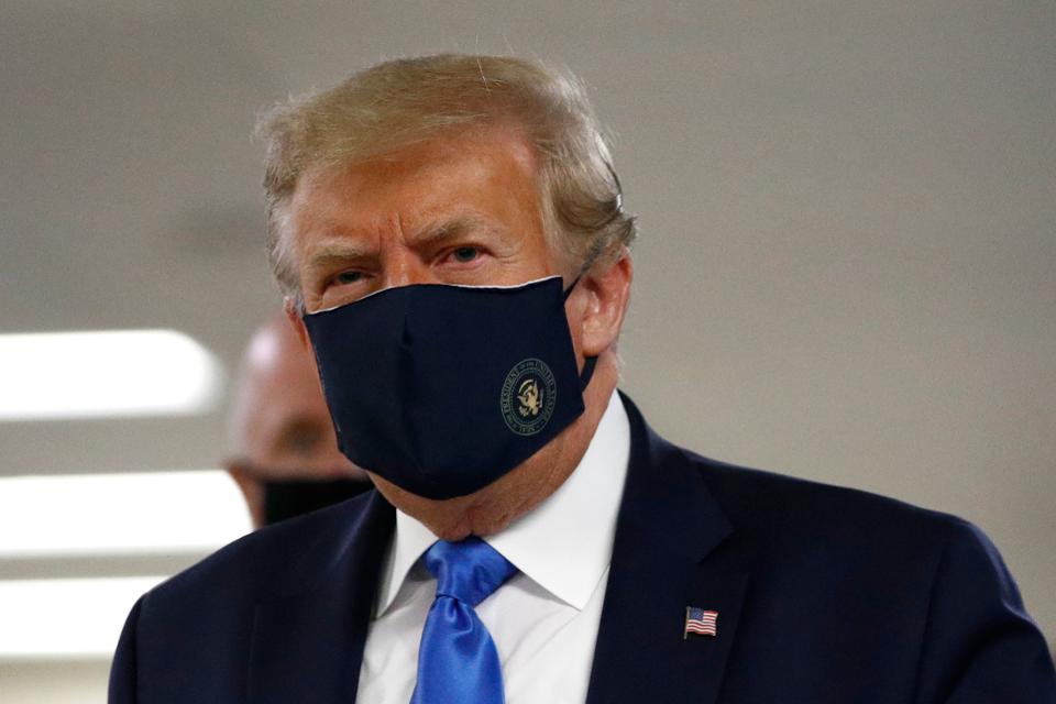 Donald Trump finally spotted wearing mask in Public