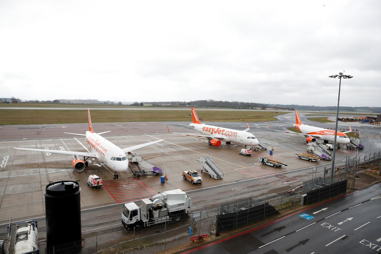 UK airline EasyJet to permanently ground entire fleet for next two months amid coronavirus crisis. Image via Reuters.