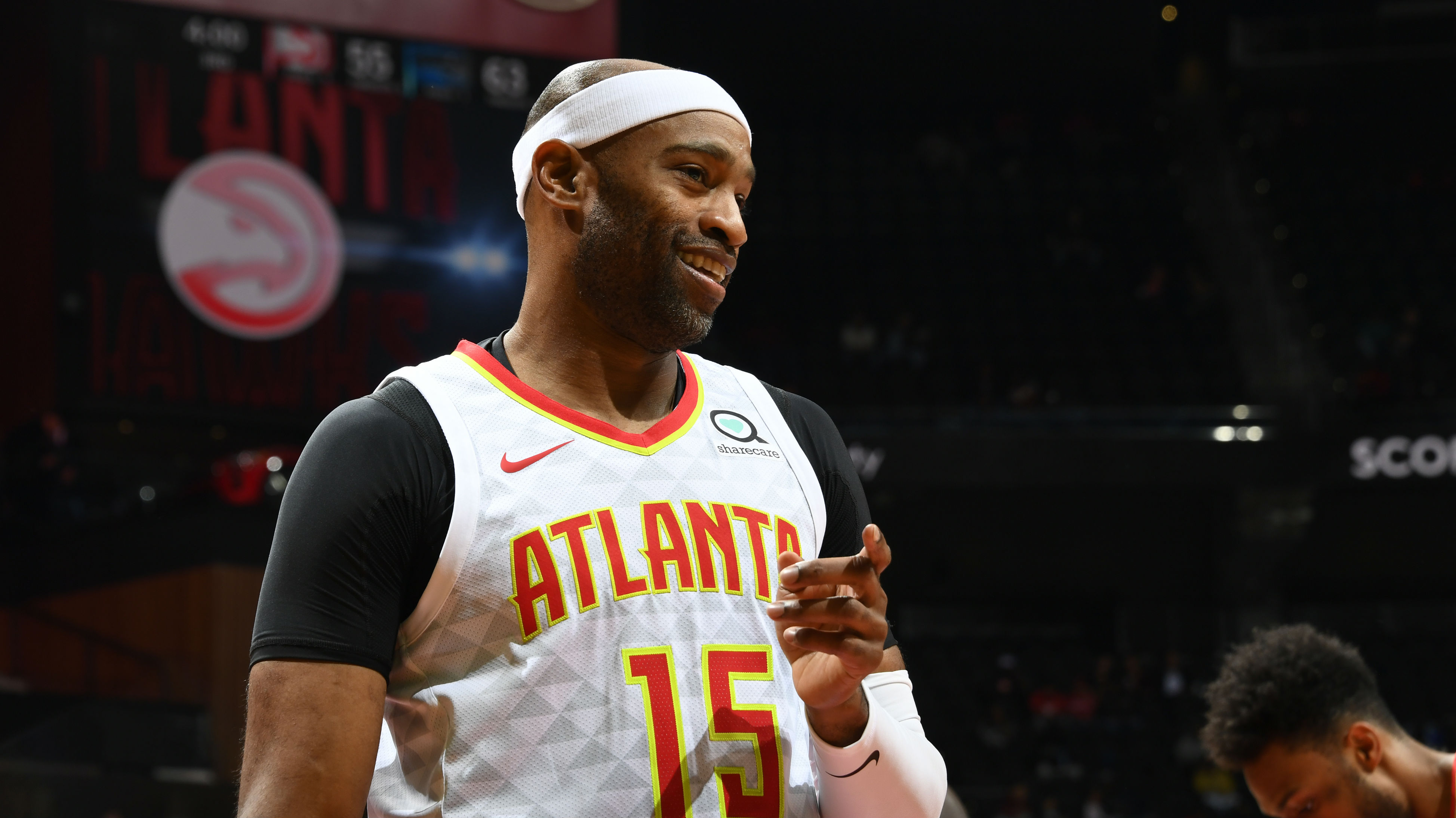 Vince Carter makes NBA history by being the first player whose career spanned four decades. Image via NBA.
