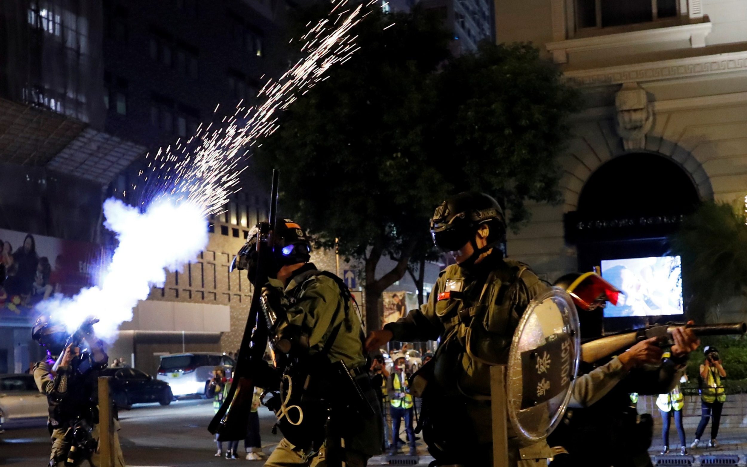 Protests have continues despite the holidays, image via Reuters